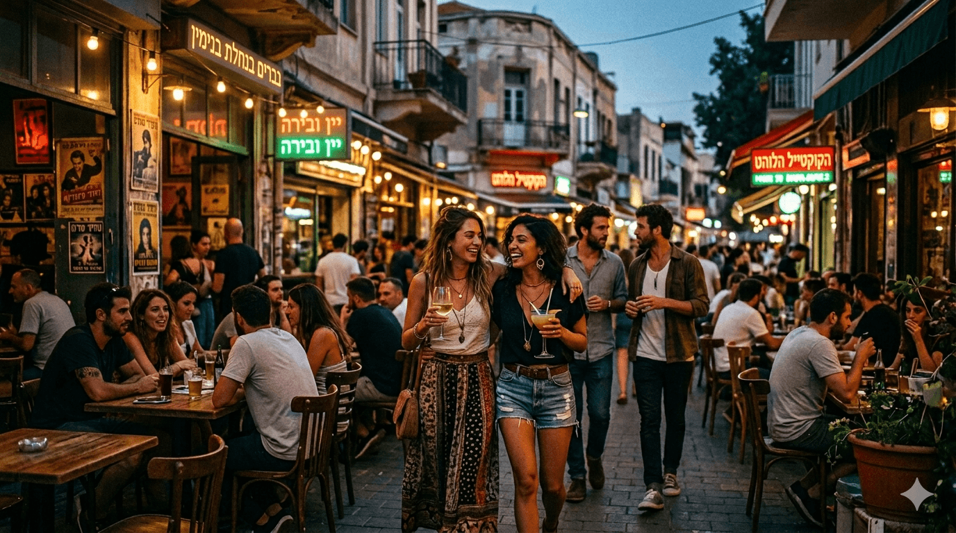 Bars in Nachalat Binyamin, Tel Aviv: The Perfect Evening Route, From Intimate Wine to Late-Night Cocktails